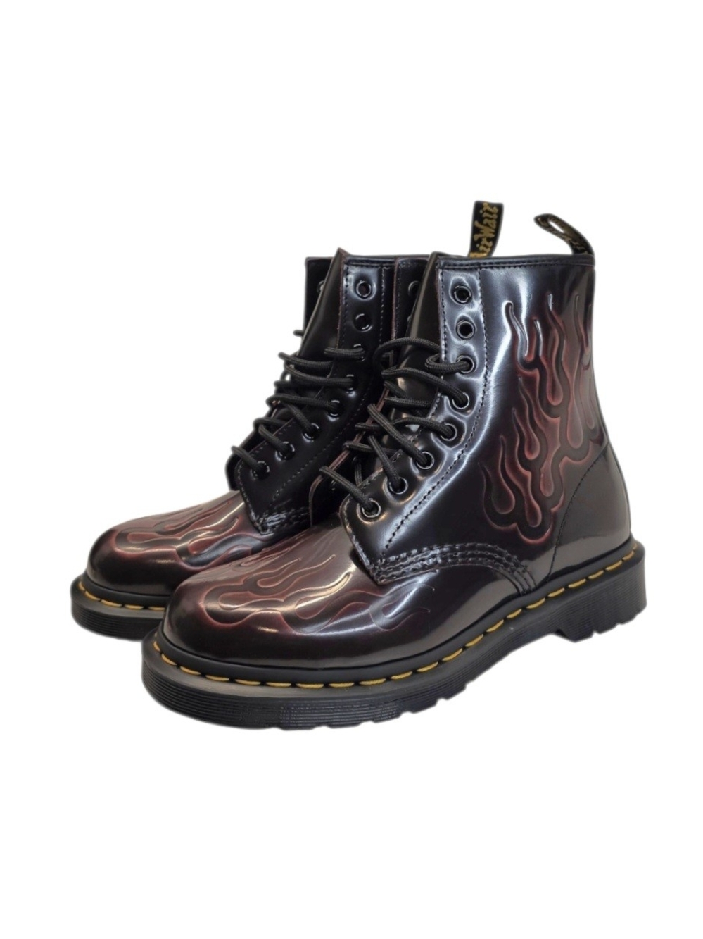 New Dr. Martens 1460 Inferno Boots Cherry Red Arcadia Leather Women's Size 7